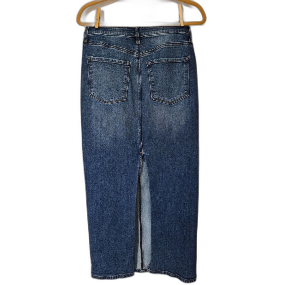 sts blue Niki Denim Pencil Maxi Skirt Size 27/4 - Long Jean Boho Western Style - Picture 3 of 11